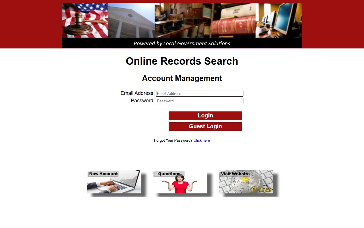 Hall County court records LGS online records login